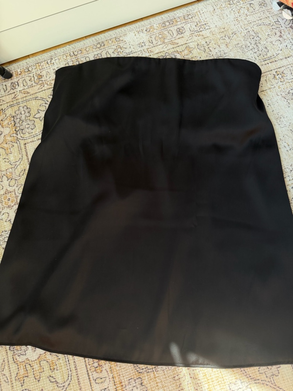 Zara Black Strapless Silk Top